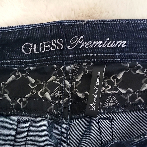 GUESS Premium navy blue Jean size 27 - Picture 3 of 9
